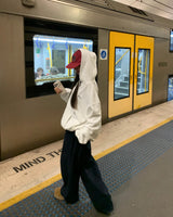 [ORIGINAL] Ettu Lettering Oversized Hood Zip-Up