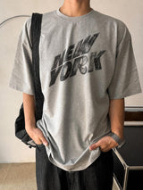 [A-T0234] NYドローイング半袖Tシャツ (2色)