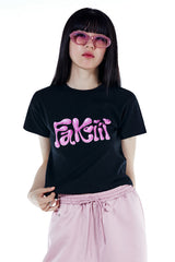 Fakiii Glossy Balloon T-Shirt_BLACK