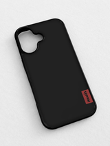 【MADE】マットブラック ポピーレッド iPhoneケース [Matte Glass/Basic]