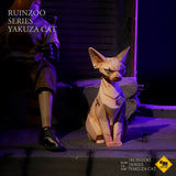 P-PET/PF ART TOYS Hairless Cat Art Figure – Gangster Cat Society Tattoo Style, Designer Toy Animal Sculpture Mini Collectible