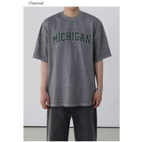 OVER FIT MICHIGAN PIGMENT HALF T-SHIRT