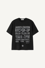 Pop-up vintage print T-shirt