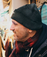 F****D SIGN BEANIE DAMAGE -SHADOW BLACK-