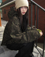 Jaek Camo ツーウェイストリング フード付きフィールドジャケット