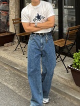 Ber balloon denim pants