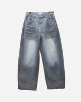 Gray Washing Denim Pants