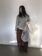 [MD Pick]ファインウールフーデッドハーフコート (2color)