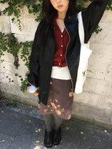 Neko Flower Midi Skirt
