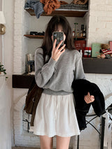Winter Daily Basic Round Knit (11color)