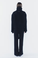 アンバーベルトダブルコート black
