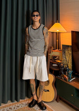 Slim Waffle Stripe Tank Top 3COLOR