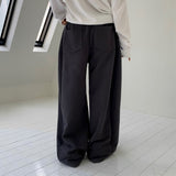 [BELLIDE MADE] スリットラインワイドトレーニングパンツ