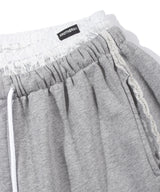 レースレイヤードバミューダショーツ_Melange Gray