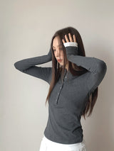 Base Spandex Round Long Sleeve T-Shirt