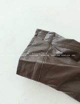 Glossy Leather Safari Half Jacket