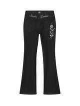 SMOKIN BADDIE DENIM PANTS (BLACK)