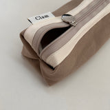 Clam round pencilcase _ Milk tea