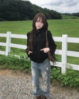 OOTJ loose damage flare jeans