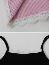 ソフィーレースレイヤーストラップキャミソール（3色）