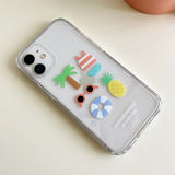 so cute day clear jellhard phone case