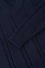 Croiffle v-neck knitwear