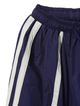 triple track line nylon pants
