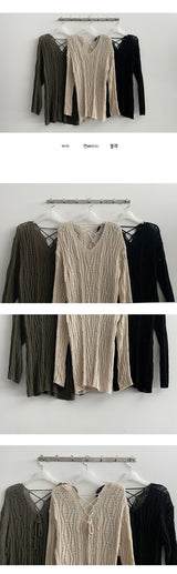 Laro Eyelet Punching Knitwear (3 colors)
