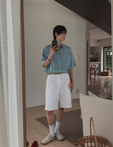 Lion Stripe Half Shirt
