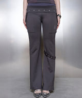PRELUDE EYELET POINT BANDING BOOTS CUT PANTS