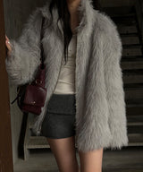 [F/W] Mood overfit fur jacket(2color)