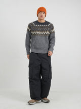 Feather round knit 4color