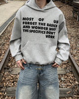 Stay Lettering Cropped Hoodie