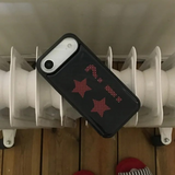 Dot Star black red  Epoxy Bumper Case 