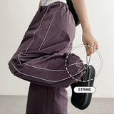 [Two-Way Pants✨] Side-Line Pants, Wide Crinkle Pants (4 colors)
