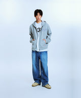 UNDEFEATED HOOD ZIP-UP (GRAY)