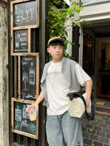 KMC "PRETENCIOUS" White Boxy Fit T-Shirt