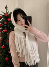 #Fluffy Hairy Wide Scarf Muffler (11color)