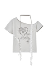 ハート2Tシャツ(grey)