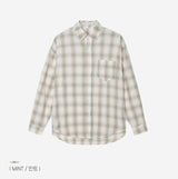 No.0860 soft check light over SHIRT (3color)