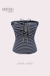 Lua Stripe Strap Tube Top