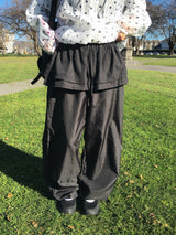 Crinkle Nylon Skirt Pants (3c)