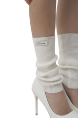 Jelly short leg warmer, Black