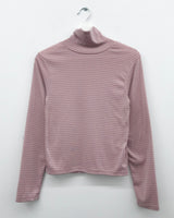 Ray Striped Turtleneck T-shirt (4 Colors)