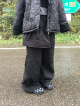 ペールシャーリングワイドスカートパンツ (3c)