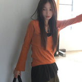 ラヴィル ディープUネック ツーウェイドレス ロングニットTシャツ