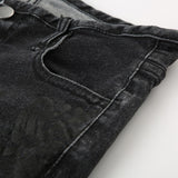 Rose dark blue low bootcut jeans