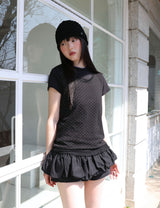 ニットバケットハット(BLACK)