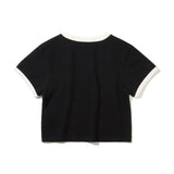 ライフイズアピーチクロップリンがーTシャツ_ブラック