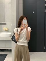 アデイキャップスリーブニットトップス / 5 Colors